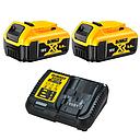 DEWALT PACK DE 2 BATERIAS 18V Li-lon 5.0Ah Y CARGADOR