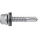 Tornillo broca DIN 7504-K 6.3mm x 25mm con arandela P18. Caja 250 uds.