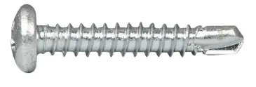 [COM-78214016] Tornillo broca cabeza alomada DIN 7504-N 4.2mm x 16mm color blanco. (Caja 1000 uds.)